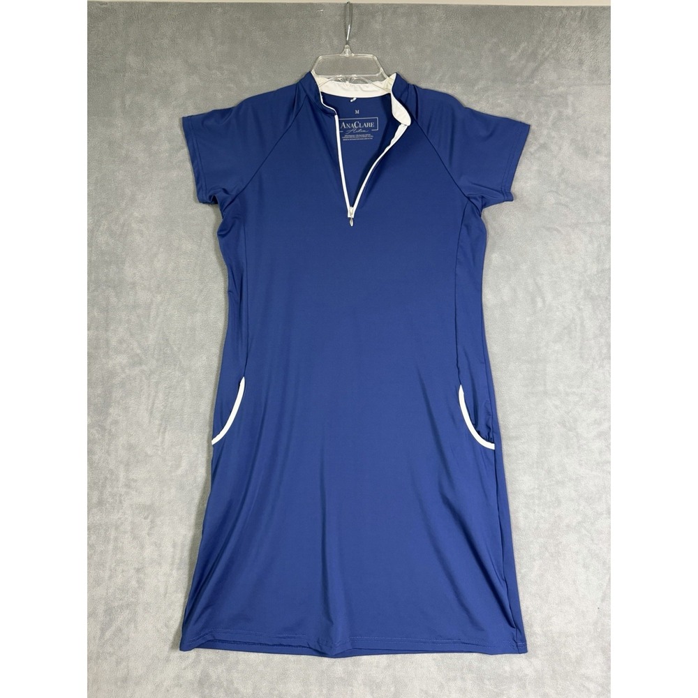 Ana Clare Women's Active Navy Dress Golf Tennis Pickleball Size Medium